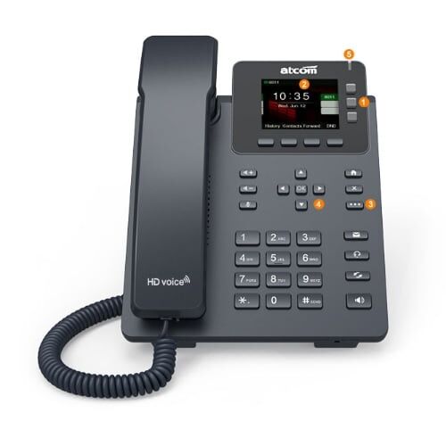 D33 Atcom 6 SIP Entry Level IP Phone