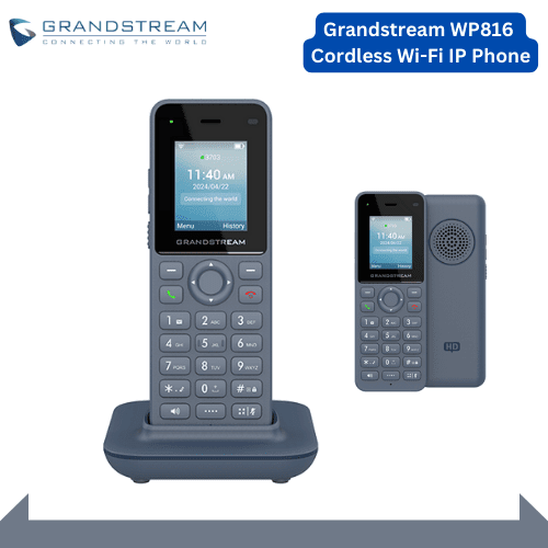 Grandstream WP816 Cordless Wi-Fi IP Phone, wireless ip phone